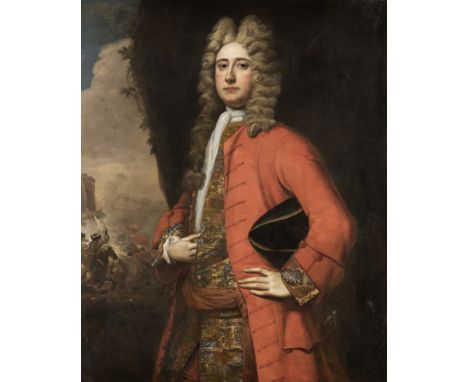 Attributed to Jacques D'Agar (Paris 1640-1715 Copenhagen)Portrait of a gentleman, said to be George Ashby, three-quarter-leng