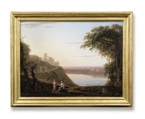 Jacob More (Edinburgh circa 1740-1793 Rome)A view of Lake Nemi, anciently called Speculum Dianae oil on canvas, unlined70.6 x