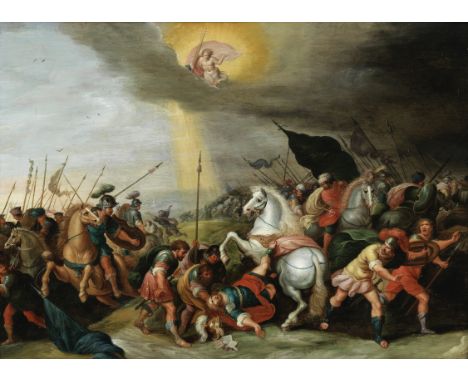Attributed to Cornelis de Bailleur (Antwerp 1607-1671)The Conversion of Saint Pauloil on panel 52.2 x 70.6cm (20 9/16 x 27 13