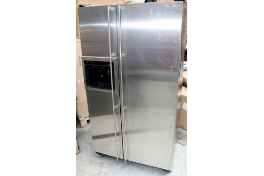 1 X Large Double Door Amana American Stainless Steel Fridge