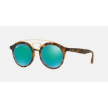 NEW & PACKAGED RAY-BAN Gatsby Sunglasses - TORTOISE ON ARISTA WITH GREEN MIRROR BLUE LENSES. RRP £