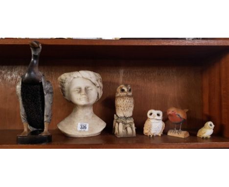 SHELF OF OWLS ETC