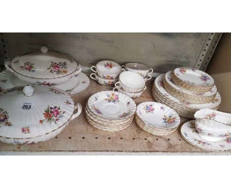 PART CHINA DINNER SERVICE BY ROYAL WORCESTER ROANOKE