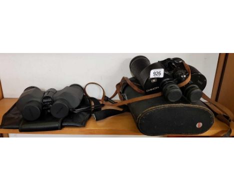 PAIR OF CHINON 7 X50 BINOCULAR &  PAIR OF PENTAX 8 X 40 BINOCULARS BOTH IN CASES