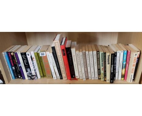 SHELF OF PAPER BACK &amp; HARDBACK ADULT BOOKS