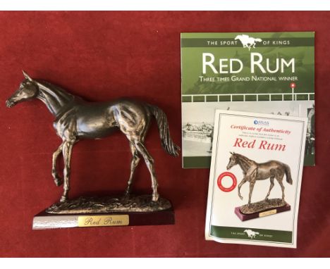 Red Rum statue authentic replica by Atlas Editions. The Sport of Kings Red Rum Three times Grand National winner, horse racin