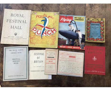 Festival of Britain ephemera: the Royal School of Church Music Festival Service Book VGC and 1951 Royal Festival Hall Souveni