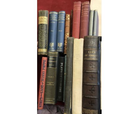 A First edition book and 16 other vintage hardback books including Green Mansions W H Hudson 1928, My Father as I Recall Him 