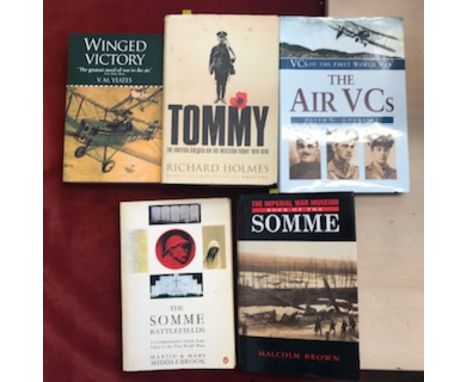 The First World War - (6) Military Books including: The IWM Book of the Somme, VCs of the First World War: The Air VCs, Winge