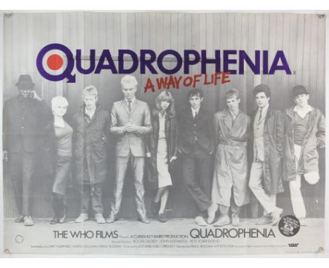 Quadrophenia (1979) British Quad first release film poster the movie based on The Whos rock-opera of the same name, starring 