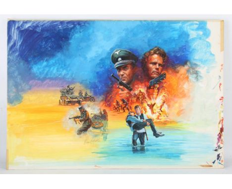 Original colour artwork by Brian Bysouth, gouache on board showing an army scene, signed to lower area, overall 56 x 82 cm. P