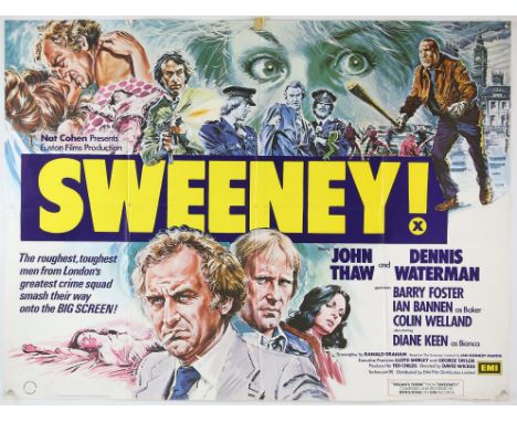 Sweeney! (1977) British Quad film poster for the TV spin-off starring John Thaw & Dennis Waterman as the no nonsense members 