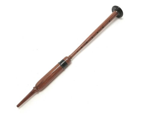 Hector Russell (Greenock) Scottish wooden turned pipe - 45cm