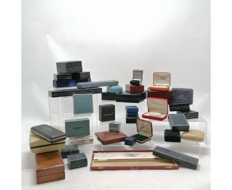 Qty of mostly jewellery and watch boxes (some antique) inc Rotary, Kit Heath, etc.