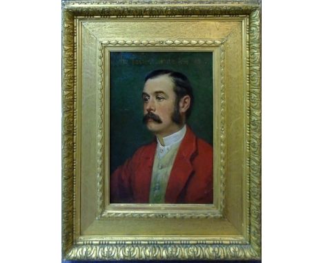 MANNER OF GEORGE FREDERIC WATTS OM, RA (British, 1817-1904), 'Portrait of Mr. Henry Foster', oil on canvas, 35.5cm x 25.5cm, 