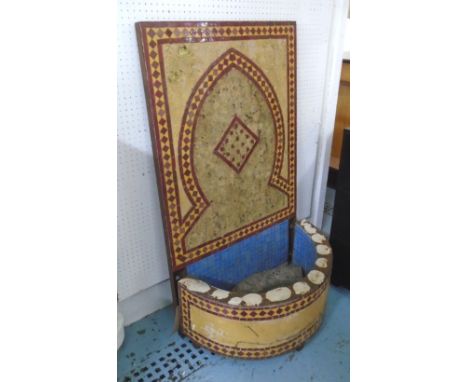 FOUNTAIN, Moroccan stile and ceramic tile, approx. 120cm H x 68.5cm W.