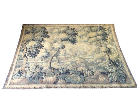 FINE VERDU TAPESTRY, 197cm x 256cm, all over chestnut tree design.