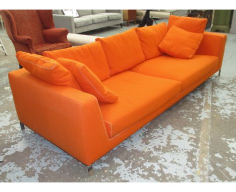 SOFA, B&B Italia Max Alto in orange, 270cm W x 104cm D x 66cm H.