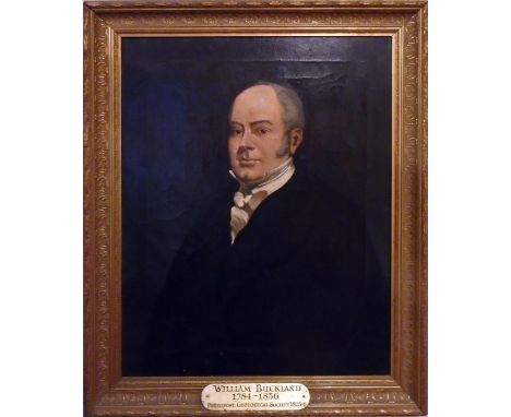 AFTER THE 19TH CENTURY SCHOOL, 'Portrait of William Buckland', oil on canvas, 95cm x 74cm, framed.