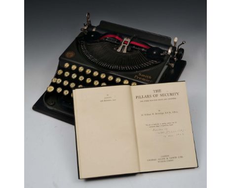 BEVERIDGE, Sir William, 1879-1963 Economist and Social Reformer 'Pillars of Security' 1st Ed. George Allen and Unwin, London 