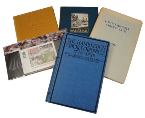 ASHLEY-COOPER, F.S, 'The Hambledon Cricket Chronicle' 1772-1796, Jenkins, London 1924, blue cloth, KERR, Diana Rait, 'Hambled