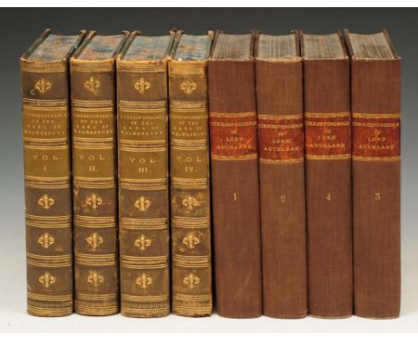 MALMESBURY, Third Earl, 'Diaries and Correspondence of James Harris, First Earl of Malmesbury', 3 vols. Bentley, London 1844 