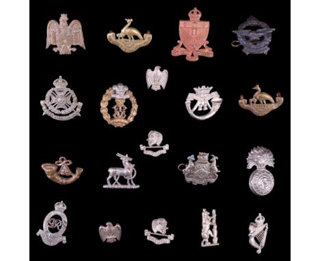 A small collection of British army and other collar badges