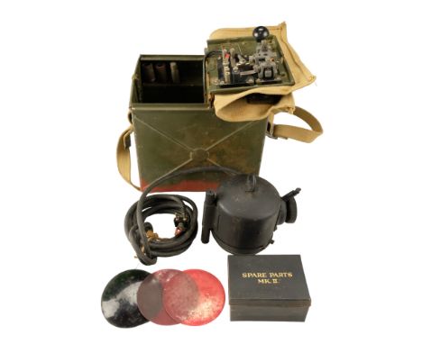 A Second World War British Army Daylight Signalling Lamp