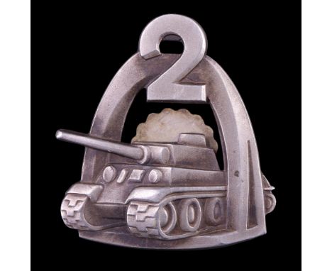 A Second World War Free Polish Army 6th Lwów Infantry Division, 6th Lwów Infantry Brigade breast badge, (a/f)