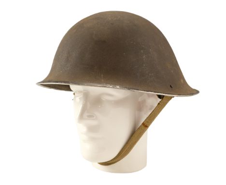 A 1945 dated British Army Mk IV steel helmet