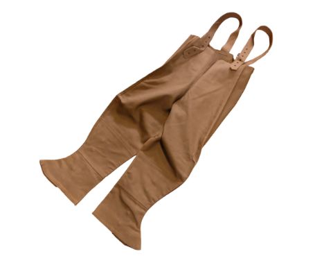 Second World War British Army motorcyclist's Rubberproofed Leggings, (unissued)