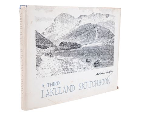 [ Autograph ] Alfred Wainwright, "A Third Lakeland Sketchbook", first edition, Kendal, Westmorland Gazette, 1971, signed by a