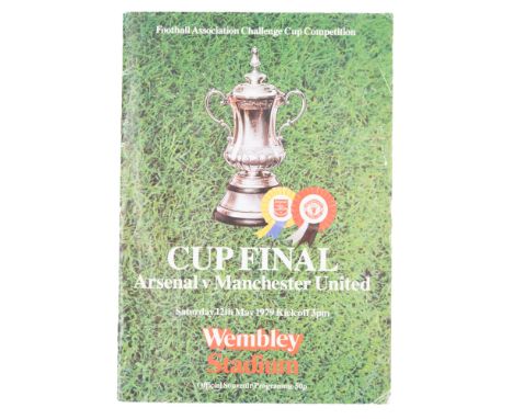 A 1979 Arsenal v Manchester United Cup Final match day football programme