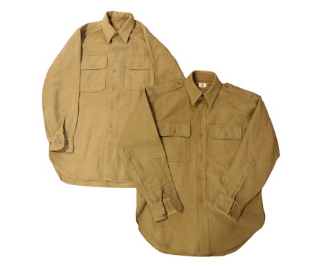 Two Second World War US Army shirts