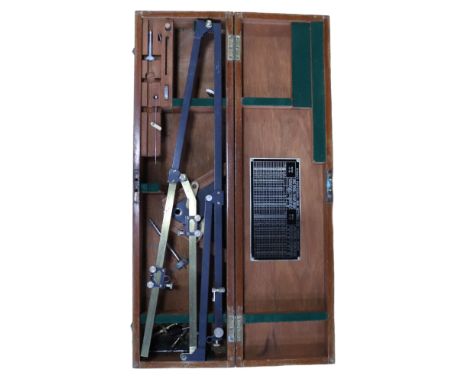 A Stanley Pantograph marked No 1743, GPO, in fitted case, 69.5 x 19.5 x 11 cm