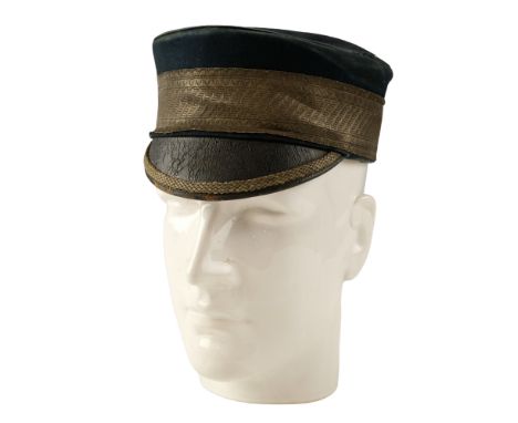 A Victorian army volunteer officer's peaked forage cap