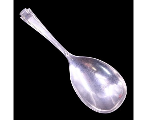 A 1930s silver caddy spoon, W S Savage &amp; Co, Sheffield, 1931, 13 g