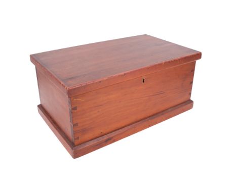 A Victorian miniature pine chest / trunk, 43 x 26 x 20 cm