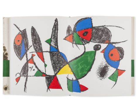 δ Joan Miró (1893-1983) Miro Lithograph II The book, 1975, comprising eleven lithographs printed in colours, all on wove pape