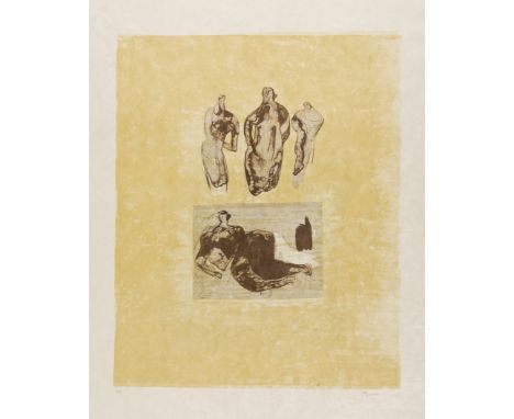 δ Henry Moore (1896-1986) Ideas from a Sketchbook (Cramer 324) Lithograph printed in colours, 1973-75, signed and inscribed '
