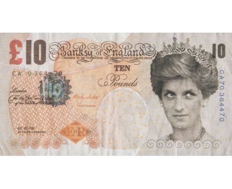 δ Banksy (b.1974) Di-faced Tenner Offset lithograph printed in colours, 2004, printed by Pictures on Walls, London, the full 