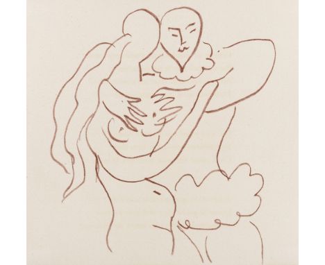 δ Henri Matisse (1869-1954) Untitled (from Florilège des Amours de Ronsard (Duthuit books 25)) Lithograph printed in sanguine