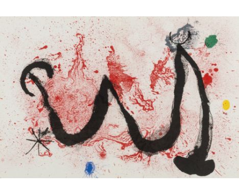 δ Joan Miro (1893-1983) La Danse de feu (Mourlot 341) Lithograph printed in colours, 1963, on wove paper, with margins, print