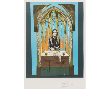 δ Salvador Dali (1904-1989) Tarot. Dali's Inferno (Field 78-5) Lithograph printed in colours, 1978, signed, and numbered from