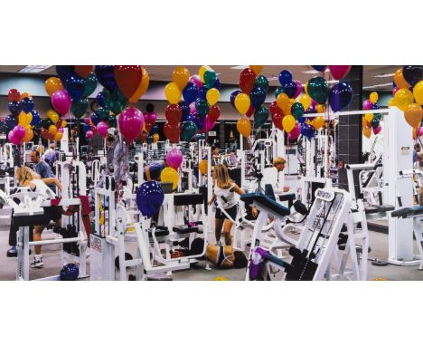 Charlie White (b.1972) LA Fitness, Hollywood Light Jet Chromogenic print mounted on plexiglass, 1999, signed in black in on a