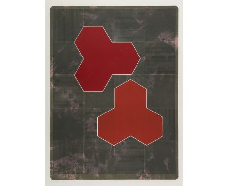 δ Gordon House (1932-2004) Crystal Red (Baro 115) Lithograph printed in colours, 1978-79, signed, titled and numbered from th