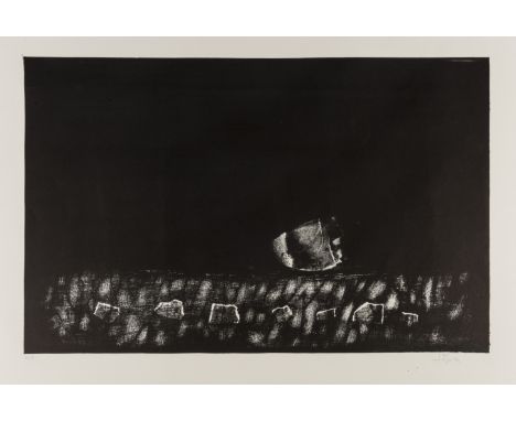 δ Antoni Tapies (1923-2012)  Untitled (Galfetti 20) Lithograph printed in black, 1959, signed and numbered from the edition o