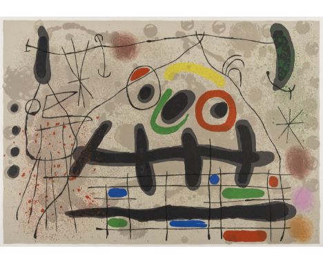 δ Joan Miró (1893-1983) Le Lézard Aux Plumes D'or (M.461) Lithograph printed in colours, 1967, from Le Lézard aux Plumes D'or