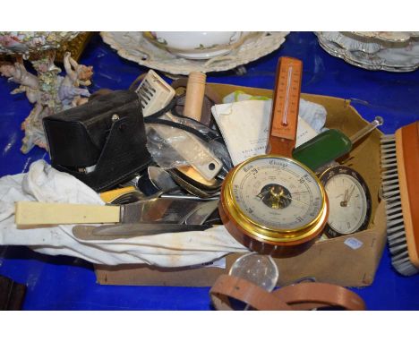 Mixed Lot: Various assorted cutlery, thermometer etc