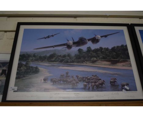Richard Taylor, First Strike, limited edition coloured print, framed and glazed